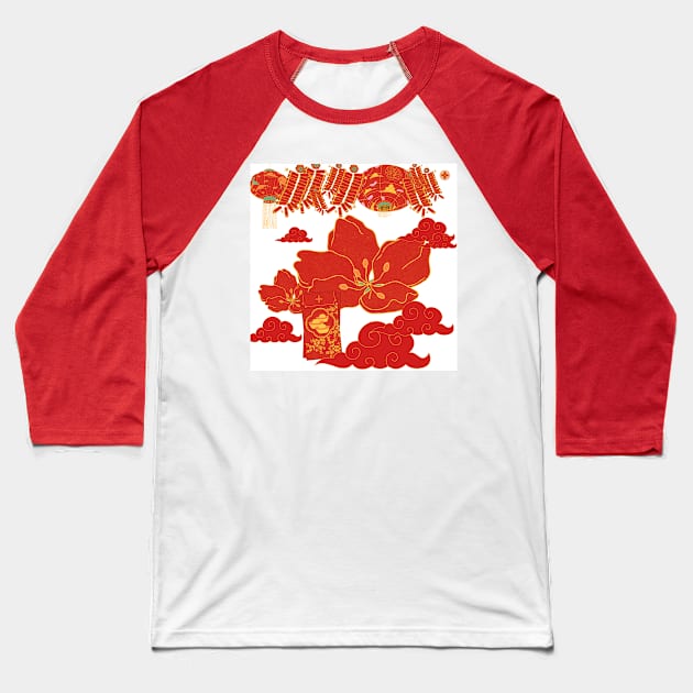 chinese new  year Baseball T-Shirt by PPphatsorn